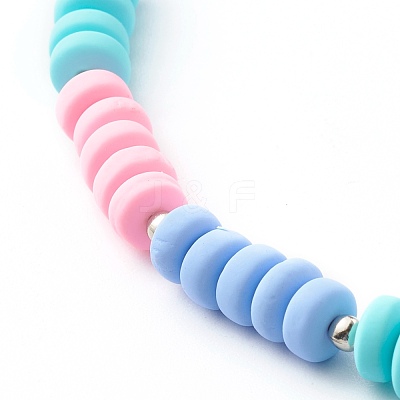 Polymer Clay Beaded Necklaces NJEW-JN03585-05-1