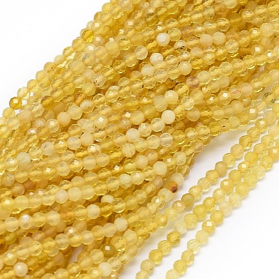 Natural Yellow Opal Beads Strands G-O180-05B-1