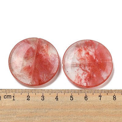 Cherry Quartz Glass Beads G-B070-17A-1