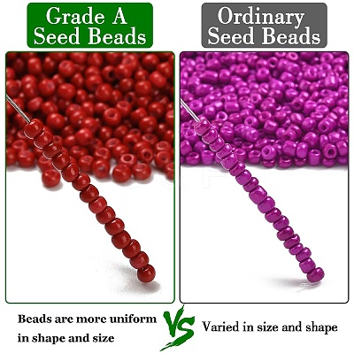 12/0 Grade A Round Glass Seed Beads SEED-Q009-FJX31-1