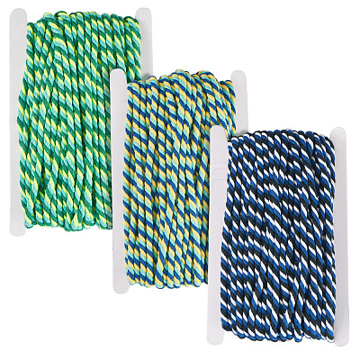 60M 3 Colors 3-Ply Twisted Macrame Polyester Cord OCOR-TA0003-48C-1