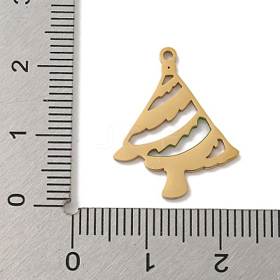 Christmas Theme 304 Stainless Steel Enamel Charms STAS-Z093-02A-1