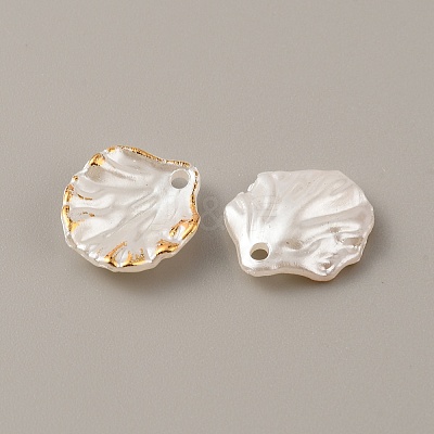 Opaque Frosted Resin Pendants RESI-WH0026-47A-01-1