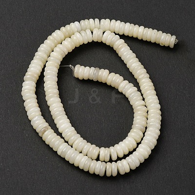 Natural White African Opal Beads Strands G-L624-H12-6x2mm-1