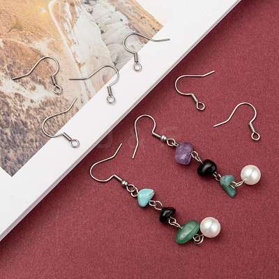 Tarnish Resistant 316 Surgical Stainless Steel Earring Hooks STAS-E009-2-1