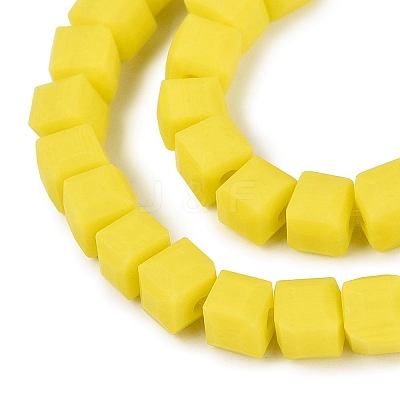 Opaque Frosted Glass Beads Strands GLAA-N072-01A-B03-1