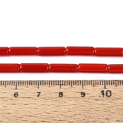 Opaque Solid Color Glass Beads Strands GLAA-N070-01A-CM-1