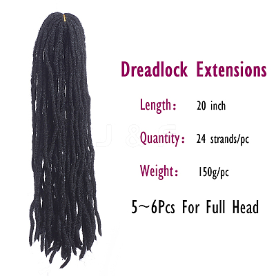 Dreadlock Extensions OHAR-G005-13A-1