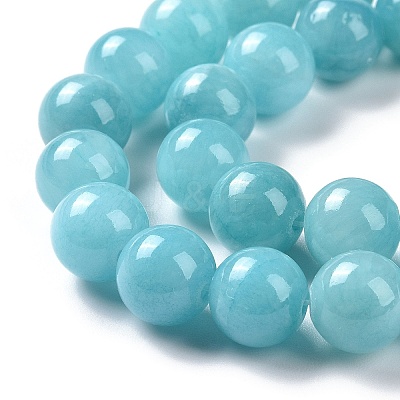 Natural Mashan Jade Round Beads Strands X-G-D263-8mm-XS28-1