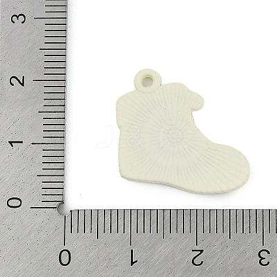 Christmas Theme Spray Painted Alloy Enamel Pendants ENAM-Z020-01B-1