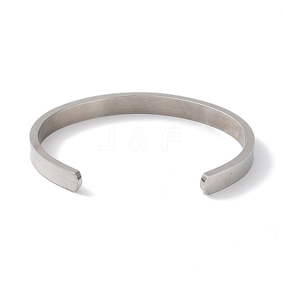 Non-Tarnish 304 Stainless Steel Star Cuff Bangles BJEW-F464-P-01-1
