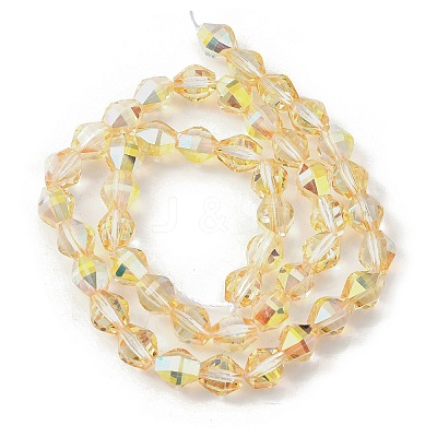 Electroplate Glass Beads Strands EGLA-L045-H-HP01-1