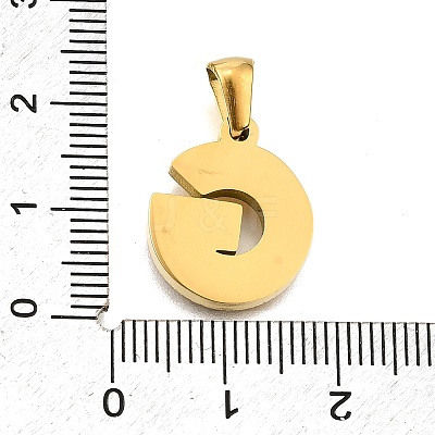 Golden 304 Stainless Steel Pendants STAS-K300-01G-G-1