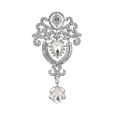 Crown Rhinestone Pins PW-WG59124-01-1