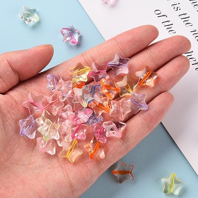 Transparent Acrylic Beads X-TACR-S154-22A-1