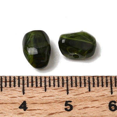 Opaque Acrylic Imitation Gemstone Beads OACR-G061-04C-1