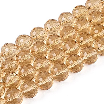 Transparent Glass Bead Strands GLAA-R095-10mm-32-1