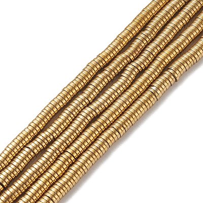 Non-magnetic Synthetic Hematite Beads Strands G-K011-4x1mm-07-1