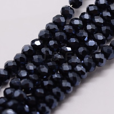 Electroplate Glass Bead Strands X-GLAA-K016-2x3mm-10PL-1