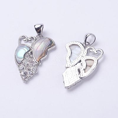 Abalone Shell/Paua ShellPendants SSHEL-P012-10P-1