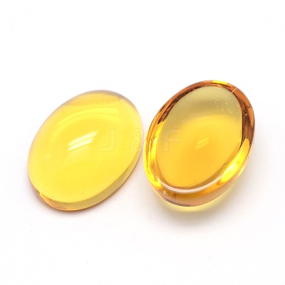 K9 Glass Cabochons Oval Flat Back Cabochons GGLA-L002B-03-1