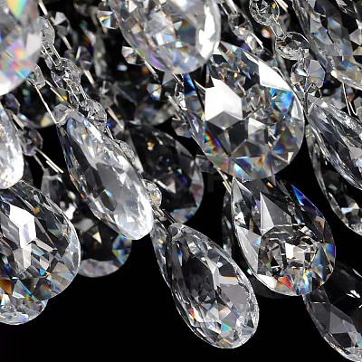 10Pcs Transparent Glass Pendants GLAA-SP0001-45B-1