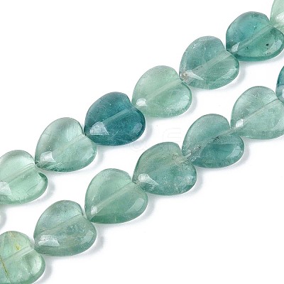 Natural Green Fluorite Beads Strands G-T142-64B-1
