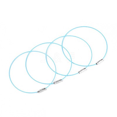 Steel Wire Bracelet Cord DIY Jewelry Making TWIR-R004-14-1