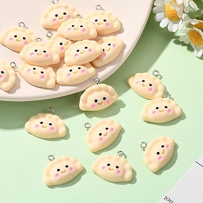 20Pcs Opaque Resin Pendants RESI-YW0004-50-1