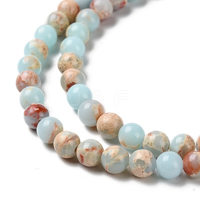Synthetic Imperial Jasper Dyed Beads Strands X-G-D077-A01-01I-1
