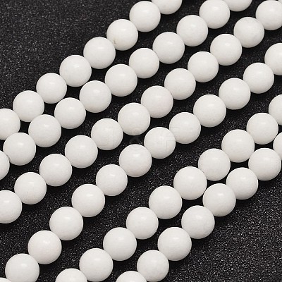Natural Malaysia Jade Beads Strands X-G-A146-6mm-B01-1