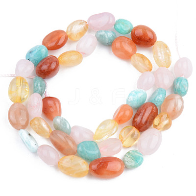 Natural Mixed Gemstone Beads Strands X-G-S359-153-1