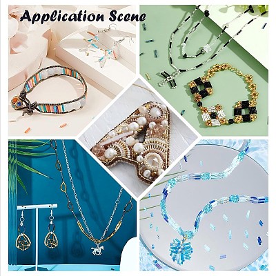 Baking Paint Glass Twist Bugle Beads SEED-N007-24A-1
