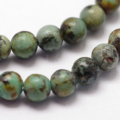 Natural African Turquoise(Jasper) Beads Strands X-G-N0188-02-3mm-1