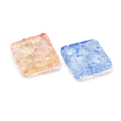 Baking Paint Transparent Glass Beads GL-CBA2BB1-01-1