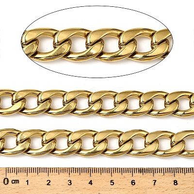 316 Surgical Stainless Steel Curb Chains CHS-H114-08A-G-1
