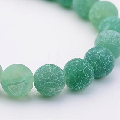Natural Weathered Agate(Dyed) Stretch Beads Bracelets BJEW-JB02513-03-1