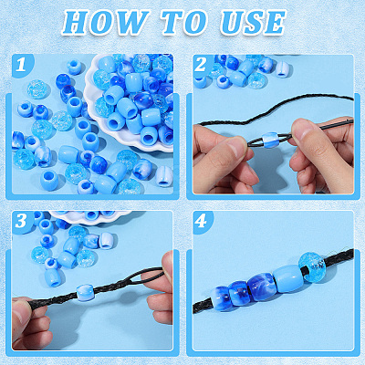 1Bag Plastic Hair Braiding Tool FIND-PA0001-58-1