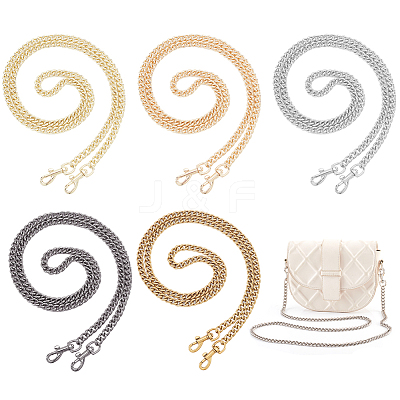 5Pcs 5 Colors Zinc Alloy Bag Straps FIND-PH0010-81-1