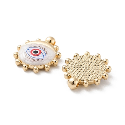 Rack Plating Alloy Enamel Pendants FIND-C050-14G-04-1