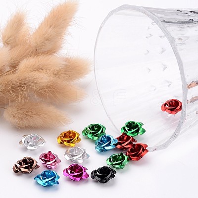 Aluminum Rose Flower X-FALUM-AF15mm-M-1