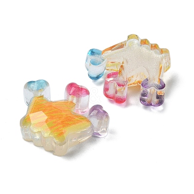 Transparent Epoxy Resin Decoden Cabochons CRES-I030-20B-1