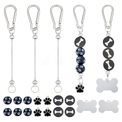 DIY Paw Print Keychain Making Kits DIY-TA0013-74-1