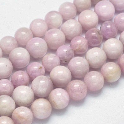 Round Natural Kunzite Beads Strands G-K068-27-12mm-1