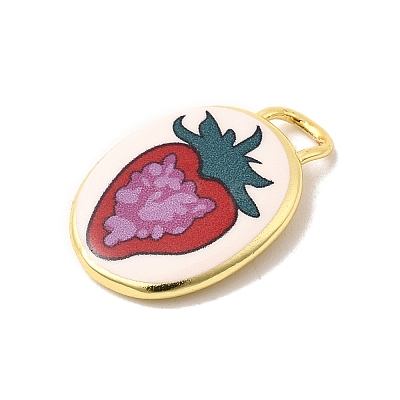 Printed Brass Pendants KK-K274-07G-18-1