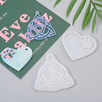 DIY Silicone Pendant Molds DIY-OC0003-07-1