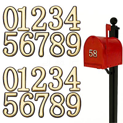 10Pcs ABS Plastic Stickers DIY-SP0007-95B-1