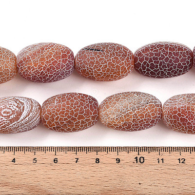 Natural Weathered Agate Beads Strands G-N344-43-1