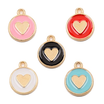 Alloy Enamel Charms ENAM-CJC0007-01-1