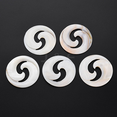 Natural Freshwater Shell Cabochons SHEL-S276-157-1